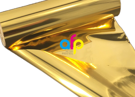 Feuille d'or d'estampillage chaude de les deux côtés, aluminium de transfert de chaleur de taille de 640mm * de 120m