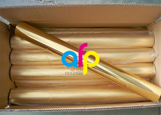 Petit pain de film olographe de papier/carton, argent métallisé/aluminium chaud d'or