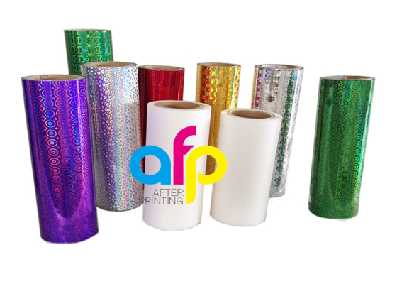 Film olographe adapté aux besoins du client de stratification de modèle du service BOPP de logo d'hologramme pour l'empaquetage de sacs à provisions