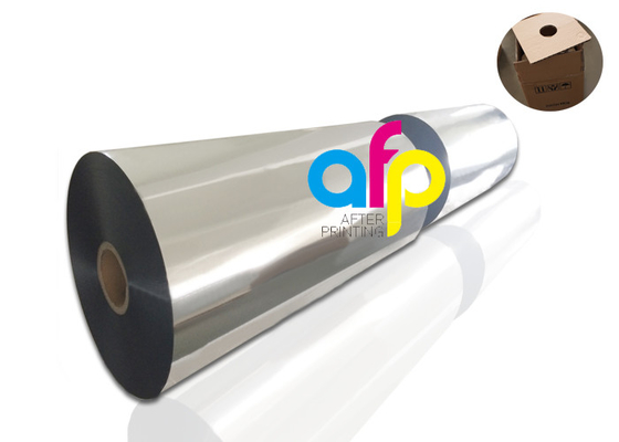 Film d'or/par argent métallisé imprimable de Bopp, petit pain métallisé de feuille de plastique