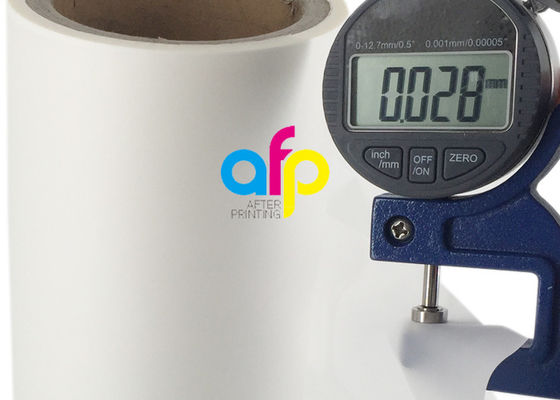 Film de stratification de toucher doux de BOPP + d'EVA lamineur sec/chaleur noyau de 3 pouces