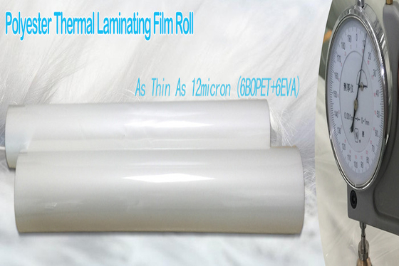Graphiques thermiques minces de film de stratification imprimant le type de transparent d'épaisseur