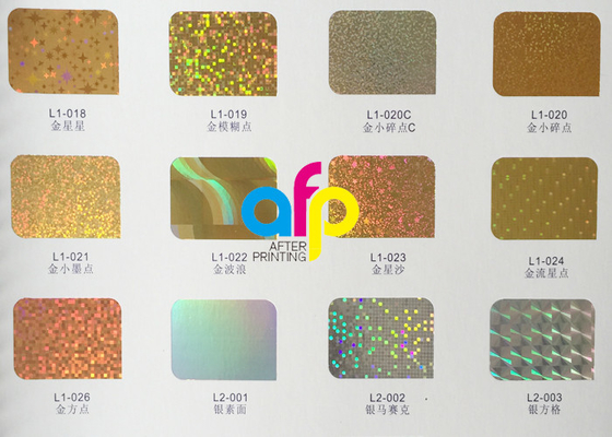 Aluminium d'estampillage chaud de papier superbe petit pain de taille de 640mm * de 120m épaisseur de 16 microns