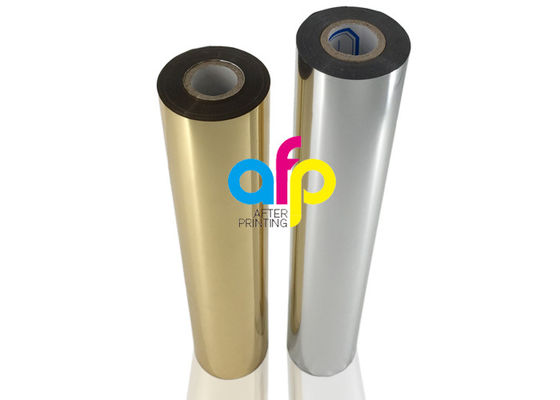 Petit pain de film olographe de papier/carton, argent métallisé/aluminium chaud d'or