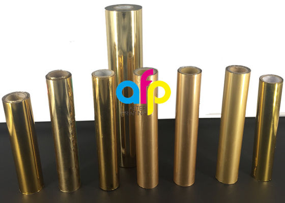 Petit pain de film olographe de papier/carton, argent métallisé/aluminium chaud d'or