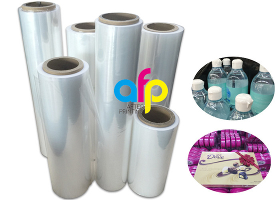 Film de rétrécissement clair de polyoléfine de 75 mesures Rolls petit pain Widht de 200mm - de 1600mm