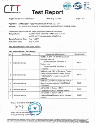 Film de petit pain de stratification brillant, 24 films de stratification du micron BOPP petit pain de 445mm * de 3000m