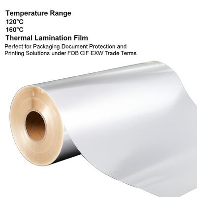 Film de plastification thermique plage de température 120°C 160°C parfait pour la protection de documents d'emballage et les solutions d'impression sous conditions commerciales FOB CIF EXW